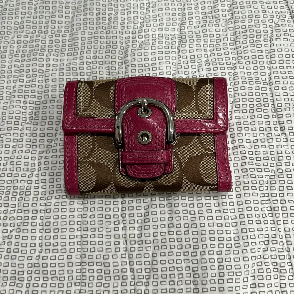 Pink Coach wallet